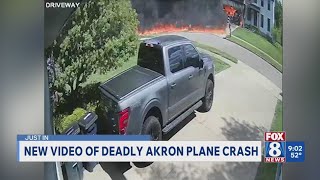 New video of deadly Akron plane crash