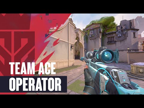 Team Ace Operator Skin (Jett Operator) Showcase - Valorant Team Ace Agent Skin Collection