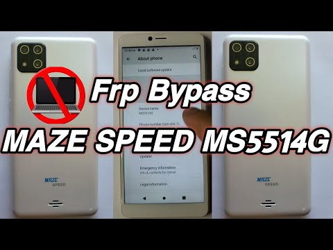 MAZE SPEED (MS5514G) Frp Bypass Google Account Android 10 NO PC