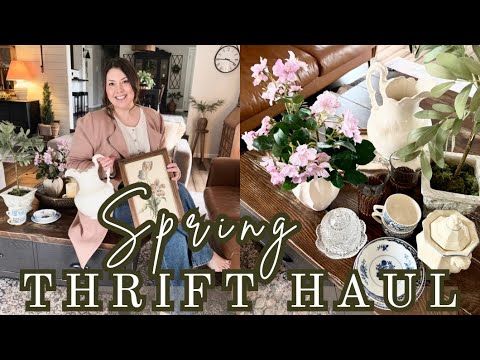 Spring Thrift Haul 🌷 | Antique Cottage Finds & Cozy Spring Decorating Ideas