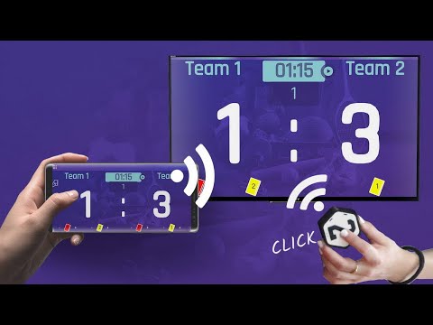 SCOREBOARD FOR ALL HOBBY PLAYERS - self-service scoreboard with remote control for various sports