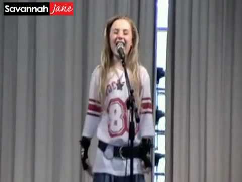 Don't Stop Believing - 10 yr old Savannah Jane DeGroote 80s Talent Show -