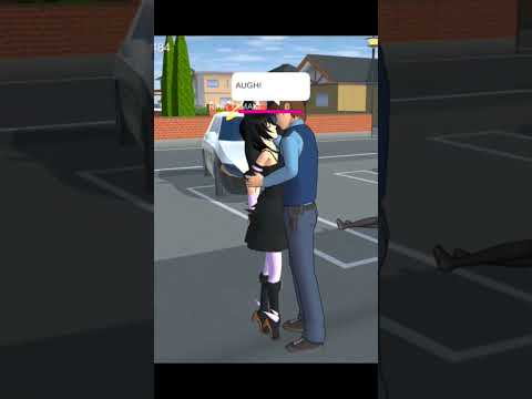 sakura school:We kiss in the police station...So... funny 😂😂😂