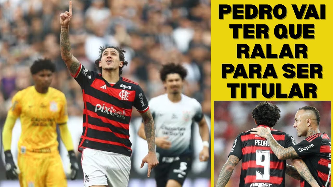 Pedro terá que evoluir no jogo sem bola para sair do banco e ser titular no Flamengo de Filipe Luís