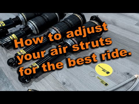 How to adjust your air struts for the best ride!