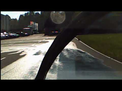 2021-09-05 Prius II braking in aquaplaning simulation