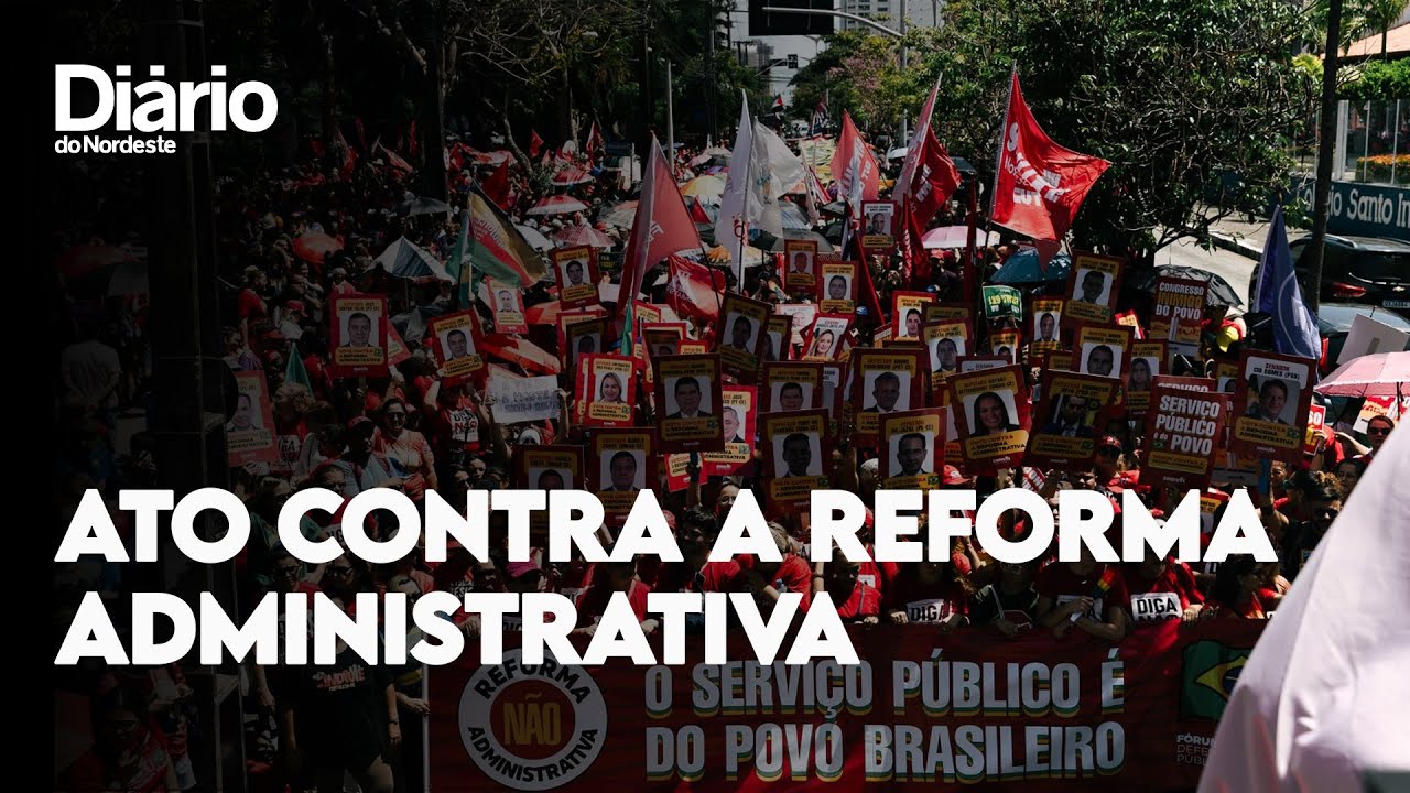 Imagem da notícia Servidores públicos fazem ato contra a Reforma Administrativa 