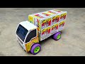 How To Make Container Truck From Matchbox At Home Diy Pic Up Truck Use Frome DC Motor