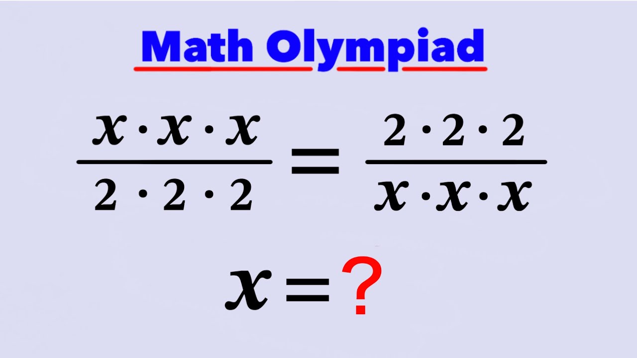 Math Olympiad l A Nice Algebra Problem l VIJAY Maths