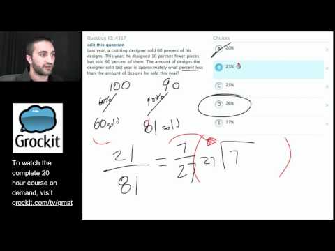 Grockit GMAT TV Lesson 6, Part 3 (Quantitative Word Problems)