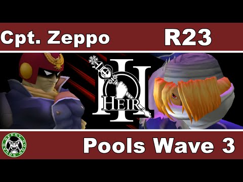 Heir 3 - Cpt.Zeppo (Cpt.Falcon) Vs. SDS | R23 (Sheik) - Pools Wave C - Melee Singles