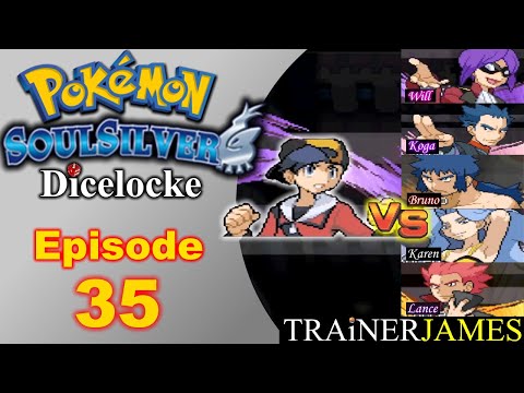 The Elite Four Gauntlet Match! | Pokemon SoulSilver Dicelocke Nuzlocke - Ep. 35