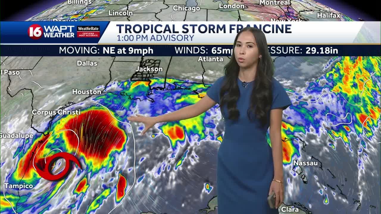 Tropical Storm Francine: 2 p.m. Tuesday update
