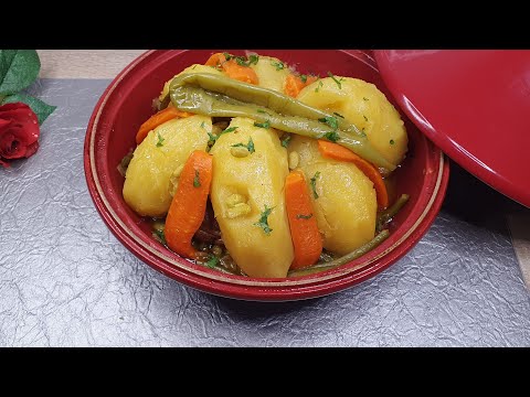 Marokkaanse TAJINE met lamsvlees en groenten🥰 HEERLIJKE en SIMPEL Recept😋👌