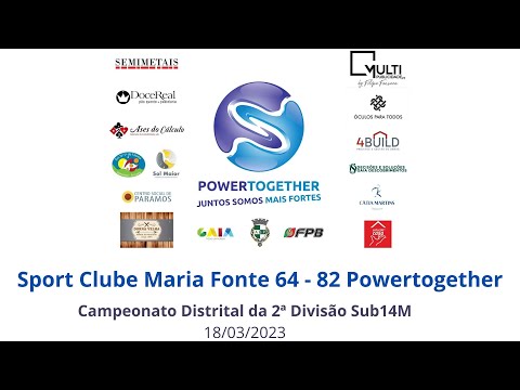 Maria da Fonte 64-82 Powertogether, Sub-14, 18-03-2023
