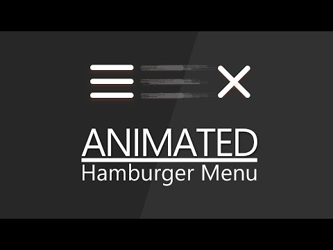 Animated Hamburger Menu Tutorial CSS Effects