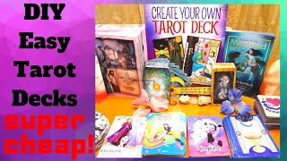 DIY Make your Own SUPER EASY Tarot Oracle Deck Divine Message cards - Cheapest Alternative! Save !