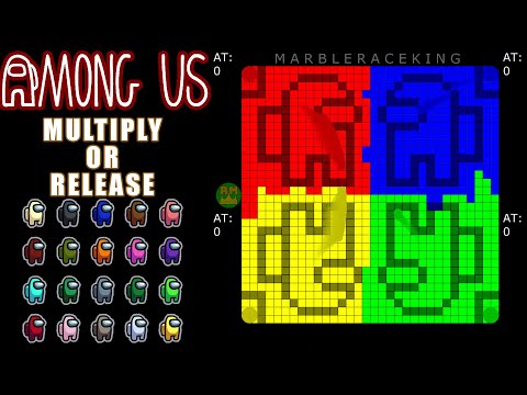 Among Us Multiply or Release Marble Race in Algodoo \ Marble Race King