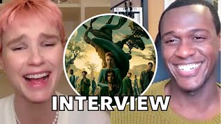 RAISED BY WOLVES 2 Interview | Mother and Father Speak! Amanda Collin, Abubakar Salim Talk Season 2 video