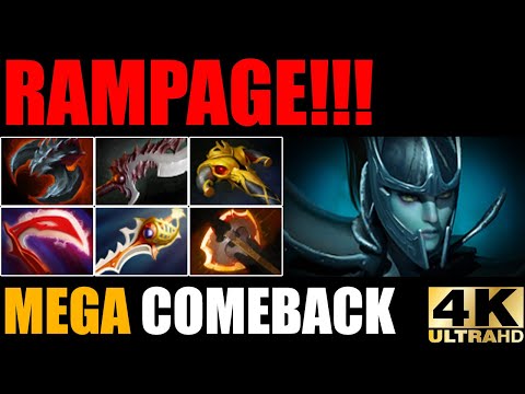 Insane Crit Damage Divine Rapier Phantom Assassin 20 Kills Rampage!!! Epic Mega Comeback 7.30 Dota 2
