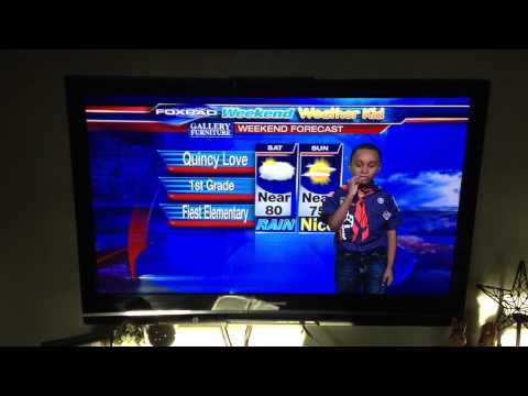 Weather Kid for Fox 26 - Houston