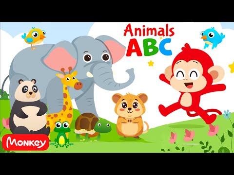 Alphabet Animals 🐊 Phonics ABC Song 🔡 Alphabet Songs ️🎵 Learn Engilsh w Monkey Junior Play & Learn
