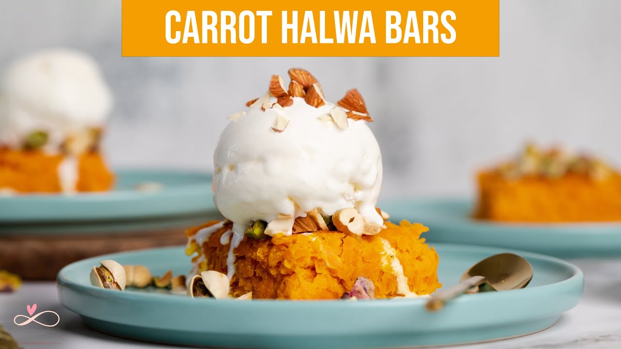 Carrot Halwa Bars With Vanilla Ice Cream || Infinity Platter || 2021