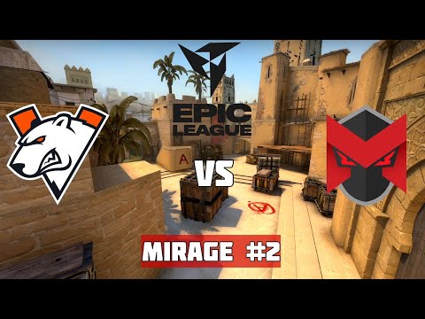 Проигравший вылетает. VIRTUS.PRO vs EX-MARLIAN. Map-2 Mirage. EPIC CIS League Spring 2021