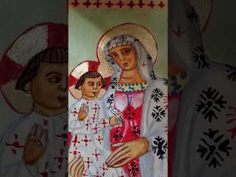 Le mie Icone Bizantine con la tempera all' uovo.