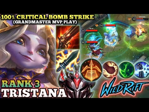 TRISTANA FULL CRITICAL STRIKE IS SCARY! LATE GAME MONSTER - TOP 3 GLOBAL TRISTANA AKhôidz RIFT