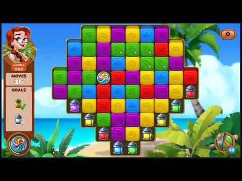 Lost Island Blast Adventure Level 802 - NO BOOSTERS 🏝️ | SKILLGAMING ✔️