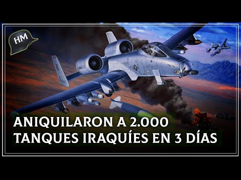 El FEROZ ATAQUE del A-10 Warthog en Kuwait I Operación Tormenta del Desierto