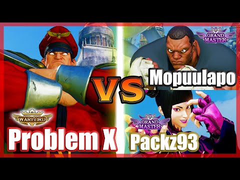 SFV CE 👊🏻 Problem X (M.Bison) vs Mopuulapo (Balrog) & Packz93 (Juri) FT2