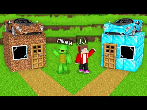 Mikey POOR vs JJ RICH Car Base Survival Battle in Minecraft (Maizen)