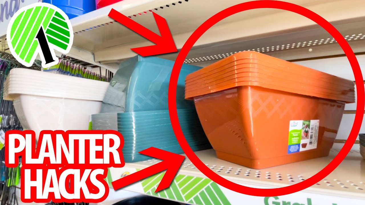 Watch video GRAB $1 PLANTERS from the Dollar Store for these CRAZY GOOD HACKS! (everyone will be copying these!) Now GRAB $1 PLANTERS from the Dollar Store for these CRAZY GOOD HACKS! (everyone will be copying these!)
