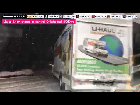 Major Snow storm in central Oklahoma! #OKwx