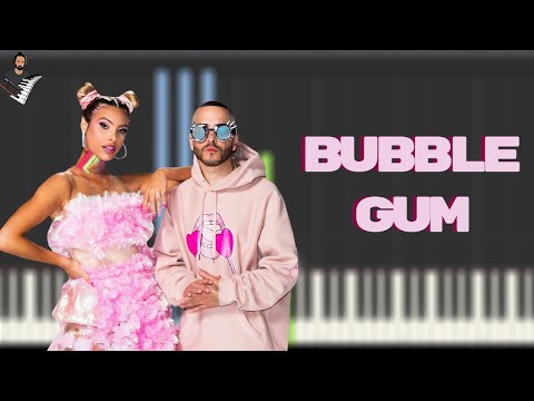 Lele Pons & Yandel - Bubble Gum | Piano Tutorial + Sheet Music / Karaoke / MIDI by CesarFullHDMusic