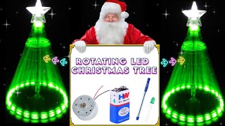 DIY Christmas ideas || awesome rotating led Christmas tree || #youtube #viral #christmas #diy #2022