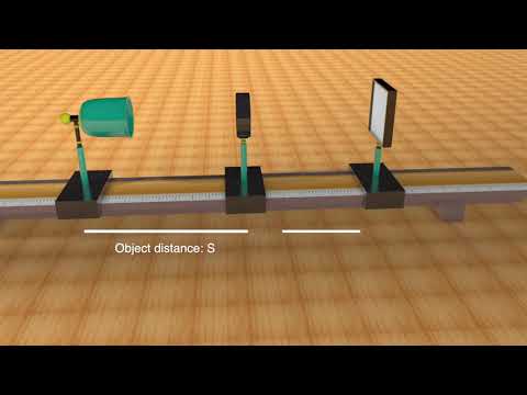 Experiment 10 : Determination of Power of Convex Lens (3D animation)