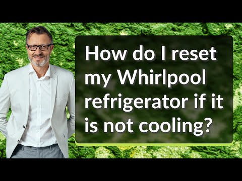 How do I reset my Whirlpool refrigerator if it is not cooling?