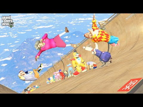 ADAM DÜŞÜRMECE KAPIŞMASI 😱 GTA 5 Dark Riddle - Scary Teacher - Poppy Playtime