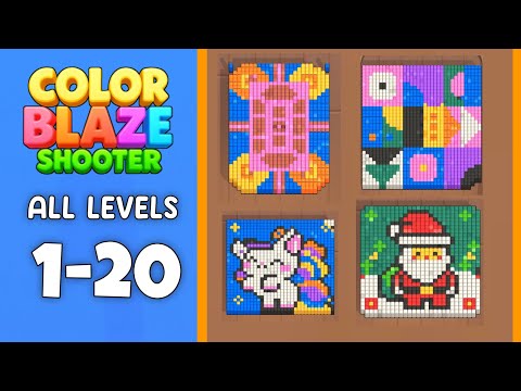 Color Blaze Shooter all levels 1-20 walkthrough solution - YouTube