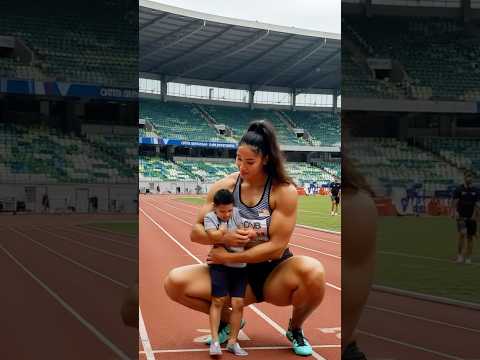 World's tallest female sprinter 😍#shorts #tallwoman #tallgirlfriend #sprinter #trackandfield