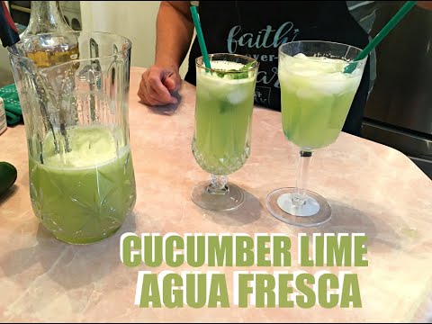 Cucumber Lime Agua Fresca! REFRESHING!!!!!