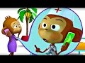 Пять мартышек. Мультфильм песенка про маленьких обезьянок для детей. Учимся ...