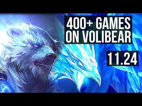 VOLIBEAR vs ANIVIA (TOP) | 6.4M mastery, 400+ games | BR Diamond | 11.24