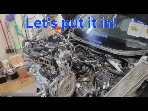 Thumbnail for Ford Escape 1.5L engine install from front by Ford Escape