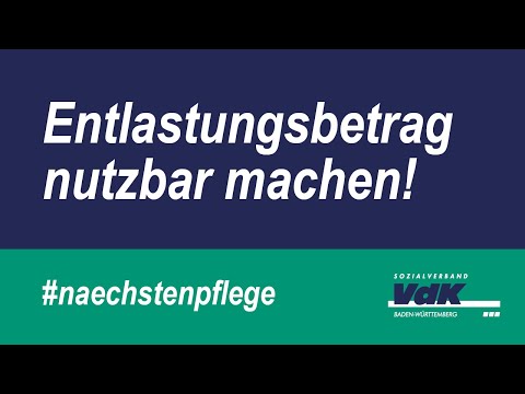 Entlastungsbetrag nutzbar machen!
