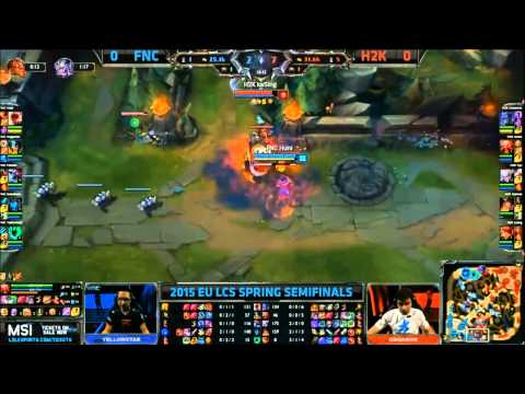 EU LCS FNC vs H2K Game 1 Highlights Playoffs Semifinals 2015