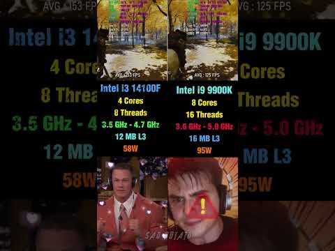 Core i3 14100F vs Core i9 9900K - Gaming, Temps & Performance Test 🎮 #pcgaming #benchmark #intel